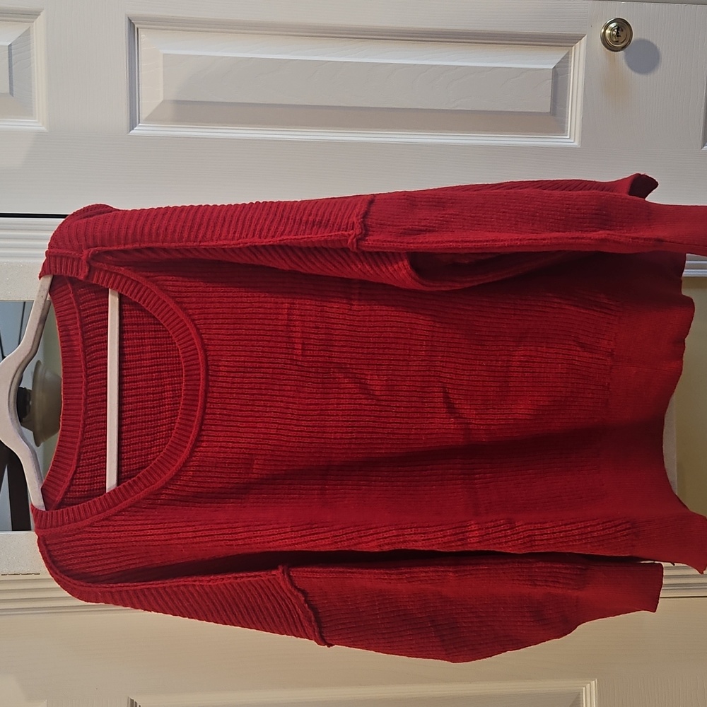 Red overside Sweater